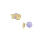 Gouden-RVS-Oorbellen-Strikjes-Studs-lila-oorbel-dames-sieraden-lila-parel-sluiting-kopen-bestellen