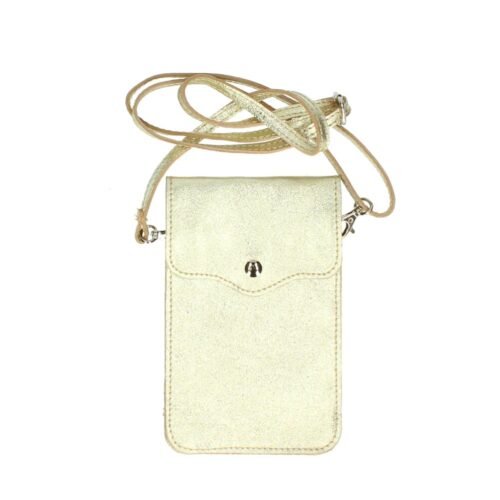 Gouden metallic Leren-Telefoontasje-Simply-Basic-goud gouden-bags-tassen-telefoon-tasjes-schoudertasje-handige-tas-kopen-bestellen-lederen-phonebag-lang-2-vakken-leer-tasjes
