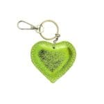 Groen-Sleutelhanger-Metallic-Hart-appeltjes-groen-sleutel-hangers-tas-hashangers-leren-hartjes-zilver-beslag-kopen-bestellen