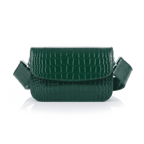 Groene schoudertas-Croco-love-groen-groene-glans-glanzende-trendy-schoudertas-breed-hengsel-kopen-bestellen