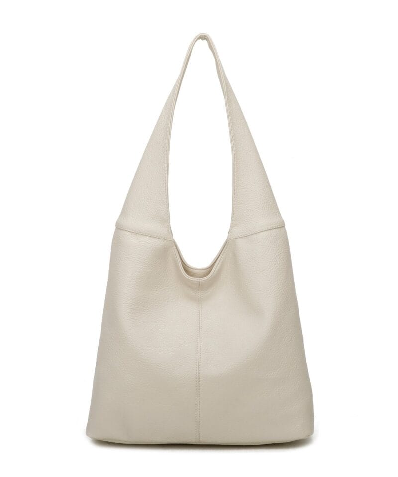 Hobo Schoudertas Aiden beige ruime boho tassen meerdere vakken kunstleer kopen bestellen