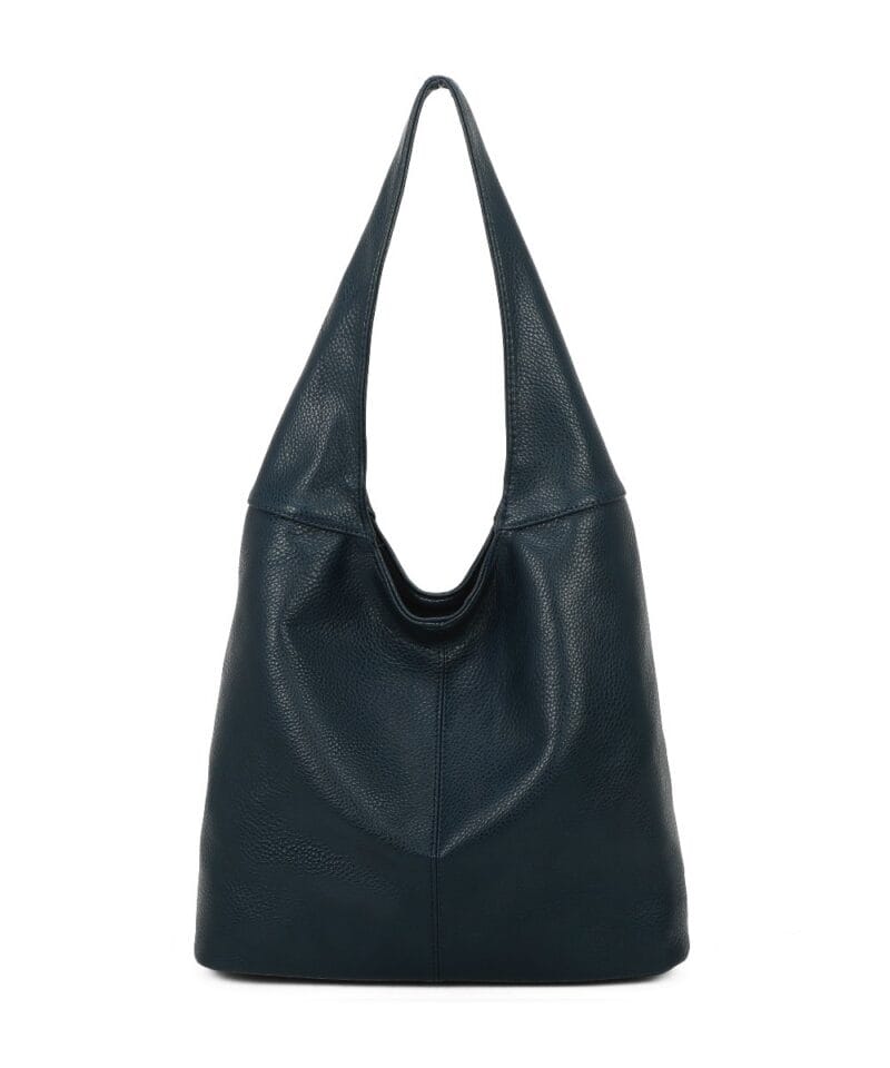 Hobo Schoudertas Aiden donker blauw blauwe navy ruime boho tassen meerdere vakken kunstleer kopen bestellen