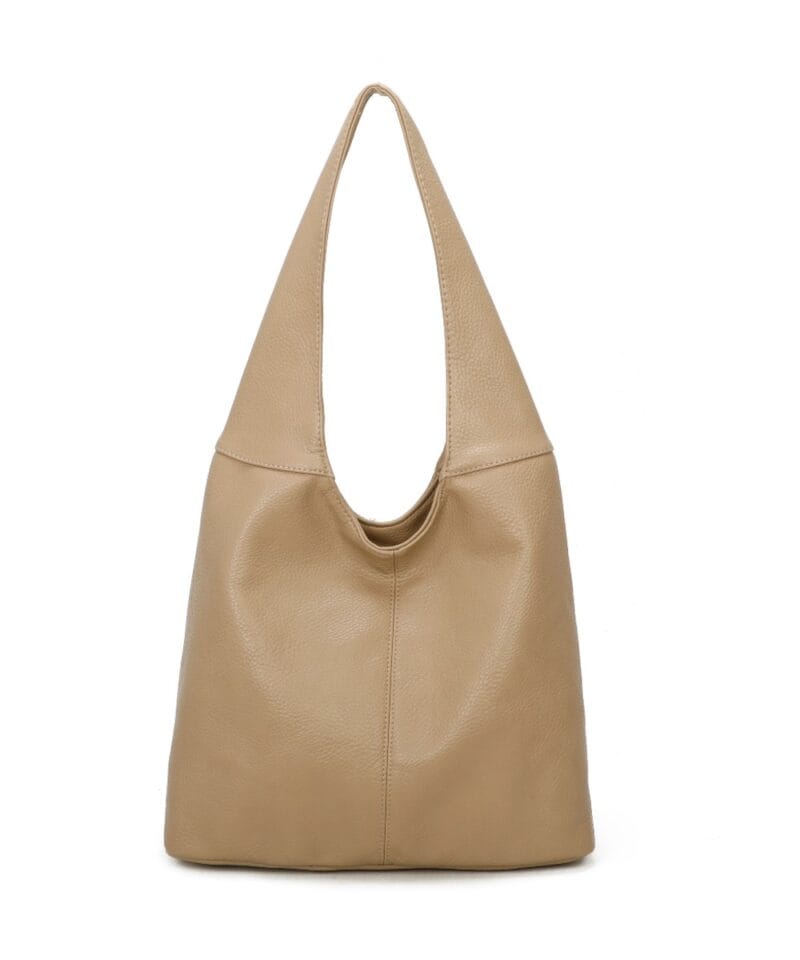 Hobo Schoudertas Aiden taupe ruime boho tassen meerdere vakken kunstleer kopen bestellen