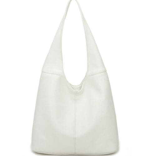 Hobo Schoudertas Aiden wit witte ruime boho tassen meerdere vakken kunstleer kopen bestellen