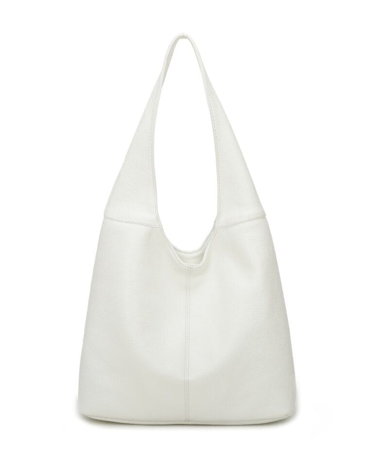 Hobo Schoudertas Aiden wit witte ruime boho tassen meerdere vakken kunstleer kopen bestellen
