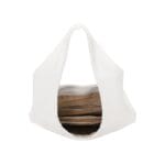 Hobo Schoudertas Aiden wit witte ruime boho tassen meerdere vakken kunstleer kopen bestellen detail