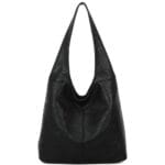 Hobo Schoudertas Aiden zwart zwarte ruime boho tassen meerdere vakken kunstleer kopen bestellen