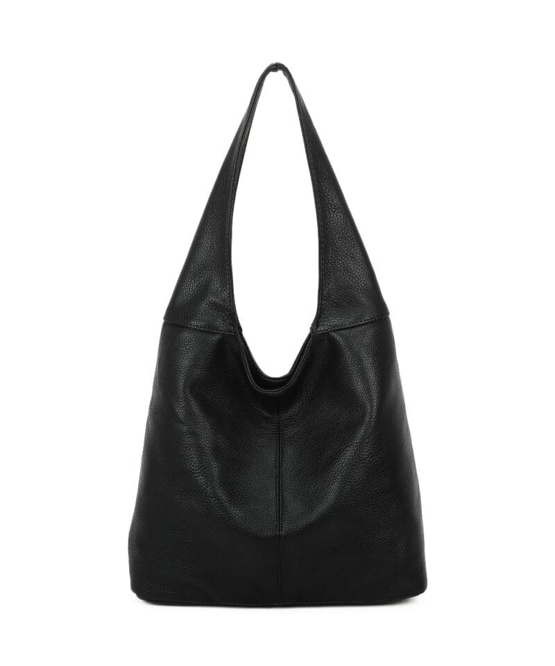 Hobo Schoudertas Aiden zwart zwarte ruime boho tassen meerdere vakken kunstleer kopen bestellen