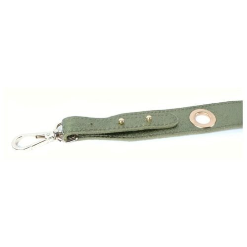 Leger Groene Bagstrap Fancy Metallic army-leger-groene-leren-tassenhengsel-tassenband-Metallic-goud-fashion-musthaves-kopen-bestellen