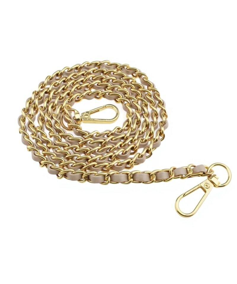 Leren-Bagstrap-Pretty-taupe goud-purse-chain-lange-doorregen-ketting-hengsels-Tassenhengsels-tassen-telefoon-kopen-bestellen (1)