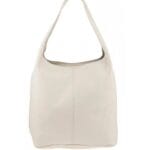 Leren Boho Shopper zwart beige leren handtas handtassen shoppers ruime tassen metallic leer kopen bestellen 1