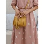 Leren Buideltas Siena mosterd geel gele trendy schoudertassen leer dames lederen it bags italie kopen bestellen model