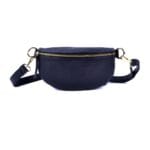 Leren Bumbag Faya -donker-blauw-blauwe-navy-bumbag-schoudertas-rits-crossbody-bag-tassen-kopen-bestellen-goedkope-lederen-tassen-