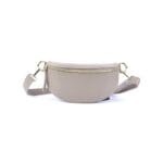 Leren Bumbag Faya -taupe-goud beslag schoudertas-rits-giuliano-tassen-online-kopen-bestellen-goedkope-lederen-crossbody-tassen-1