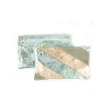Leren Clutch Rainbow Metallic mint-goud-schoudertassen-clutches-kopen-bestellen-giuliano