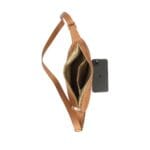 Leren Crossbody Tas Paris cognac trendy luxe leren italiaans leder crossbody tassen kopen bestellen binnen