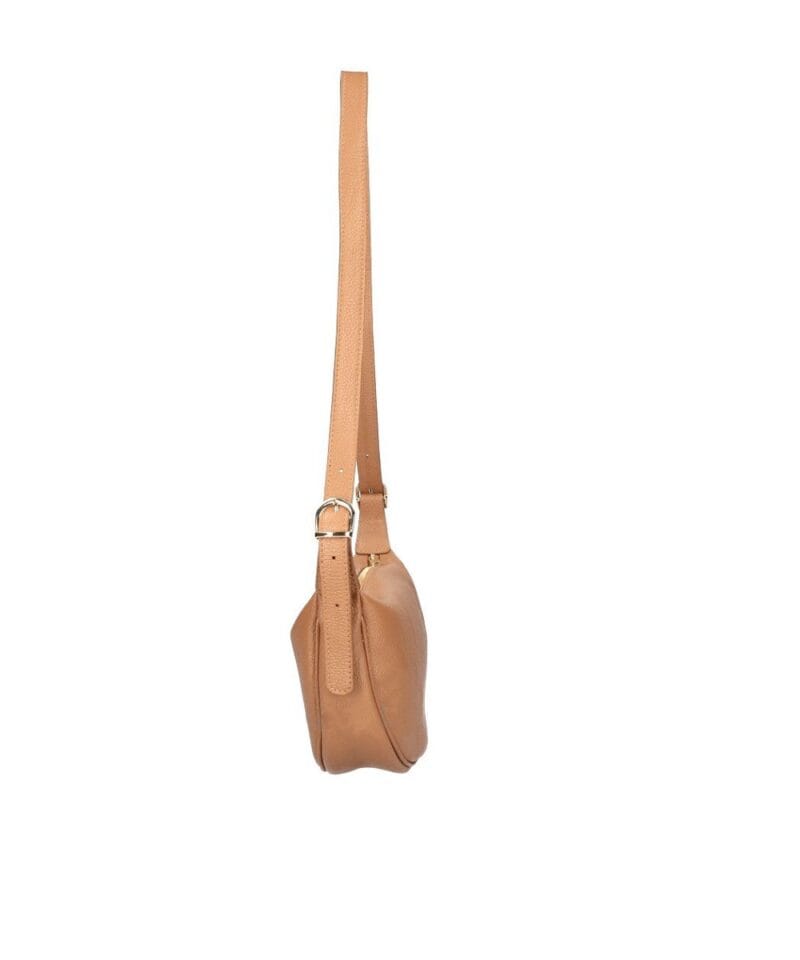 Leren Crossbody Tas Paris cognac trendy luxe leren italiaans leder crossbody tassen kopen bestellen zij