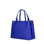 Leren Handtas Bonita kobalt blauw blauwe leren handtassen gouden details stevig italiaans leren tassen kopen bestellen details