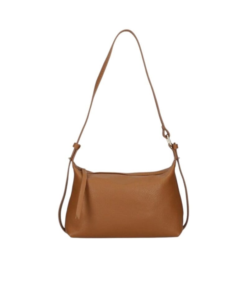 Leren Handtas Doda cognac leer schoudertassen crossbodytassen chqiue dames tassn italiaans leer kopen 1-Photoroom