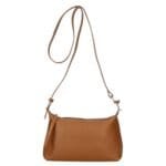 Leren Handtas Doda cognac leer schoudertassen crossbodytassen chqiue dames tassn italiaans leer kopen extra lang hengsel-Photoroom