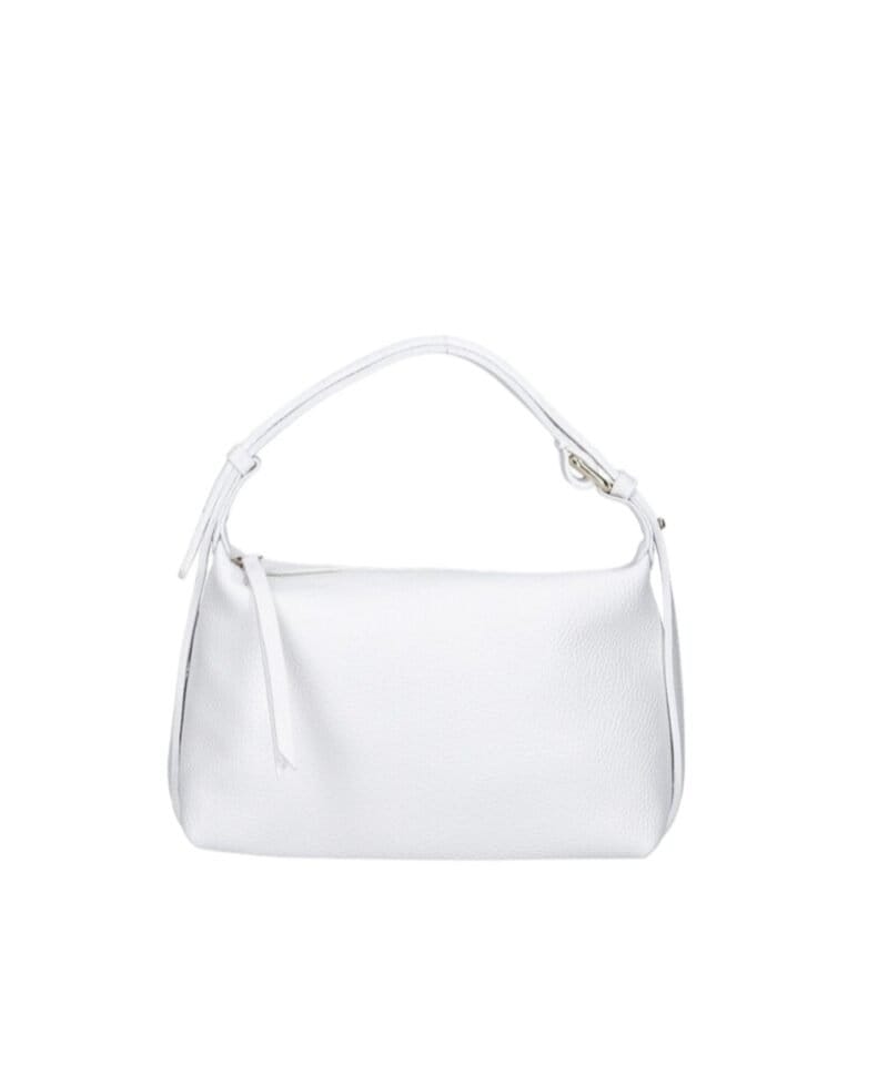 Leren Handtas Doda wit witte leer schoudertassen crossbodytassen chqiue dames tassn italiaans leer kopen -Photoroom