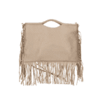 Leren Handtas Fringe love taupe ruime handtassen met franjes fringe italiaans leder chique luxe tassen kopen bestellen