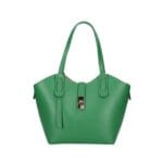 Leren Handtas Giuly bag in bag groen groene stevige ruime leren handtassen schoudertassen kopen bestellen
