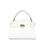 Leren Handtas Ischia wit witte leren handtassen schoudertassen stevig gouden sierslot italiaans leren tassen kopen-Photoroom