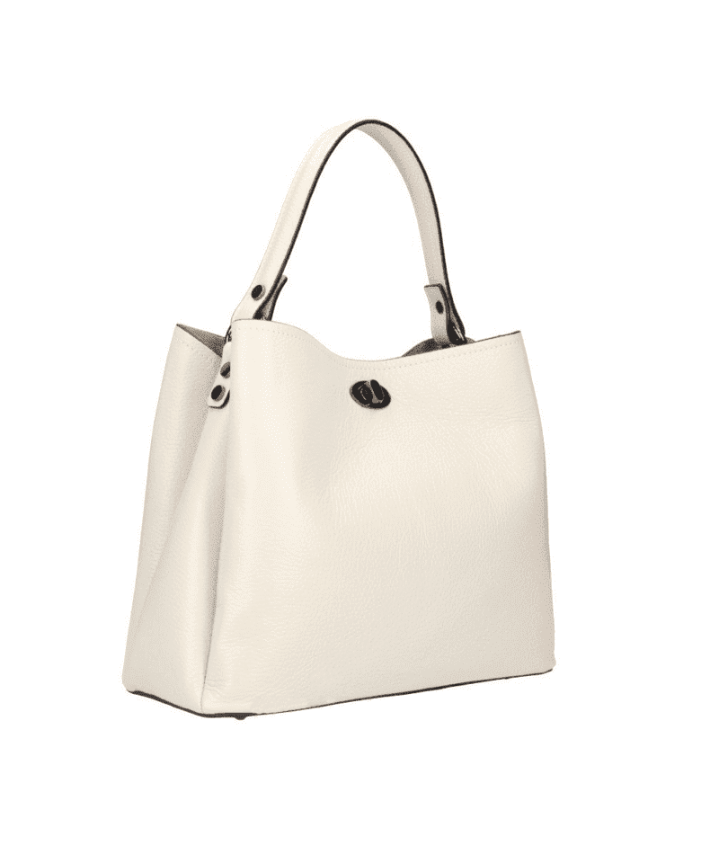 Leren Handtas Mirelva beige ruime lederen leer handtas schoudertas luxe ruime dames tassen kopen bestellen1