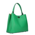 Leren Handtas Mirelva groen groene ruime lederen leer handtas schoudertas luxe ruime dames tassen kopen bestellen1