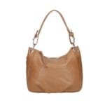 Leren Handtas Otilia cognac ruime zacht leren handtassen rits detail trendy unieke italiaans leren tassen kopen bestellen