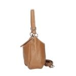 Leren Handtas Odlilia cognac ruime zacht leren handtassen rits detail trendy unieke italiaans leren tassen kopen bestellen zij1
