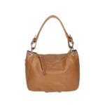 Leren Handtas Odlilia cognac ruime zacht leren handtassen rits detail trendy unieke italiaans leren tassen kopen bestellen1