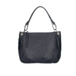 Leren Handtas Otilia donker blauw blauwe navy ruime zacht leren handtassen rits detail trendy unieke italiaans leren tassen kopen bestellen