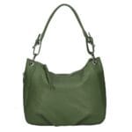 Leren Handtas Otilia leger groen groene ruime zacht leren handtassen rits detail trendy unieke italiaans leren tassen kopen bestellen