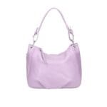 Leren Handtas Otilia lila ruime zacht leren handtassen rits detail trendy unieke italiaans leren tassen kopen bestellen