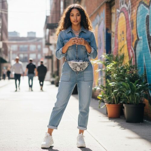 Leren-Heuptas-Snakes-wit-witte-zwarte-fannypack-beltbag-riemtassen-leder-leer-heuptassen-kopen-trendy model