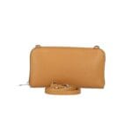 Leren Portemonnee met telefoonvak cognac leren telefoontasjes portemonee schoudertas hengsel festival tas kopen bestellen achter