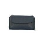 Leren Portemonnee met telefoonvak donker blauw blauwe navy leren telefoontasjes portemonee schoudertas hengsel festival tas kopen bestellen