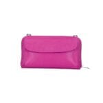Leren Portemonnee met telefoonvak fuchsia leren telefoontasjes portemonee schoudertas hengsel festival tas bestellen kopen