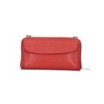 Leren Portemonnee met telefoonvak rood rode leren telefoontasjes portemonee schoudertas hengsel festival tas bestellen kopen