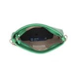 Leren Schoudertas Chain groen groene leer clutches handtassen gouden ketting hengsel luxe lederen tassen kopen bestellen open