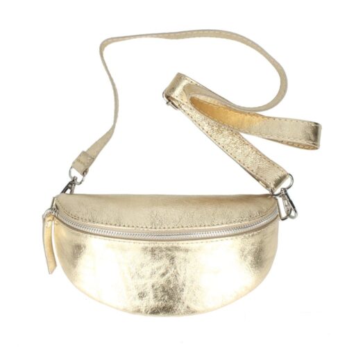 Leren Schoudertas Faya Metallic goud-gouden-schoudertas-zilveren-rits-tassen-kopen-bestellen-goedkope-lederen-crossbody-tassen-