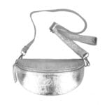 Leren Schoudertas Faya Metallic-zilver-zilveren-schoudertas-zilveren-rits-tassen-kopen-bestellen-goedkope-lederen-crossbody-tassen-