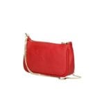 Leren Schoudertas Fiona rood rode shoudertassen crossbodytas dames gouden kettinghengsel kopen bestellen 1