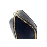 Leren Schoudertas Geweven Zigzag geweven print zwart wit patroon unieke luxe leren tassen kopen bestellen kwastje tassle detail1