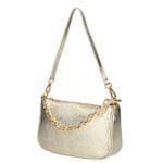 Leren Schoudertas Kelly Chain goud gouden schoudertas gouden kettinghengsel trendy leren tassen kopen bestellen