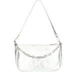Leren Schoudertas Kelly Chain zilver zilveren schoudertas gouden kettinghengsel trendy leren tassen kopen bestellen 1