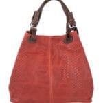Leren Schoudertas Python rood rode slangenprint leren schoudertassen luxe trendy italiaanse leder tassen kopen bestellen
