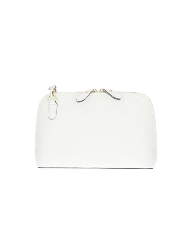 Leren Schoudertas Rosemary wit witte stevige crossbody tassen dames leder leer tasjes kopen italiaans kopen bestellen-Photoroom